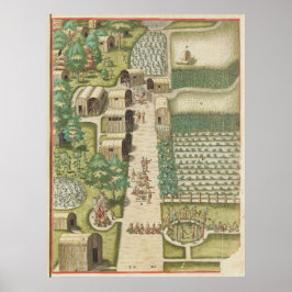 The town of Secota ポスター