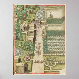 The town of Secota ポスター