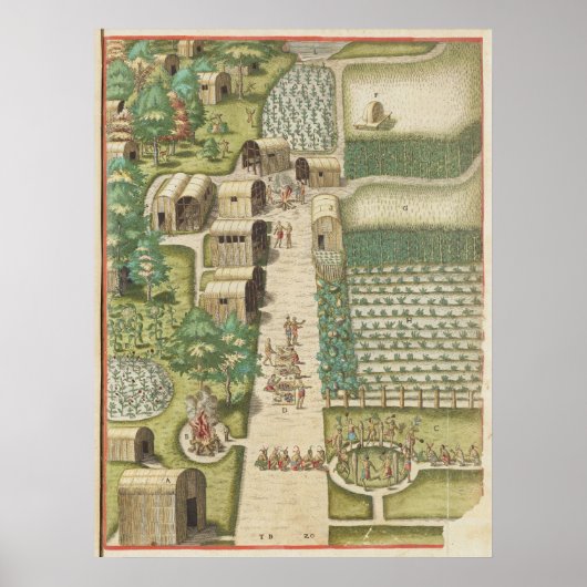 The town of Secota ポスター (正面)