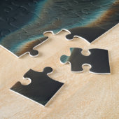 The tranquil dance of autumn leaves in cool waters ジグソーパズル (側面)