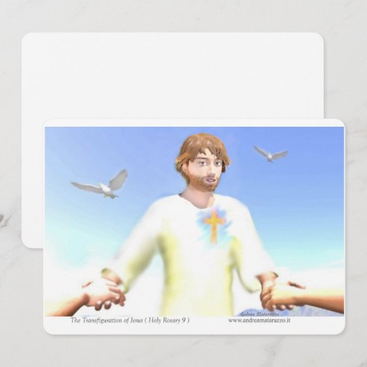 The Transfiguration of Jesus 招待状 (正面/裏面)