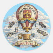 The Traveling Gilberts Stickers ラウンドシール (正面)