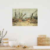 The Trawlers - ユージーン・ブーダン 美術 ポスター (キッチン)