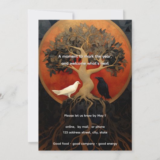 The Tree Between Worlds 招待状 (裏面)