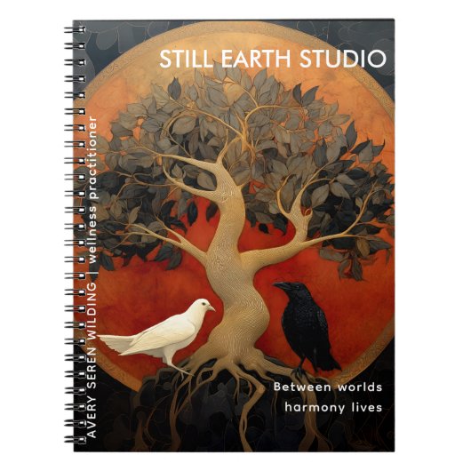 The Tree Between Worlds | Tree of Life Designs ノートブック (正面)