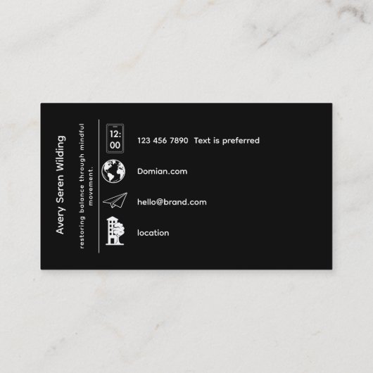 The Tree Between Worlds | Tree of Life Red/Blk 名刺 (裏面)