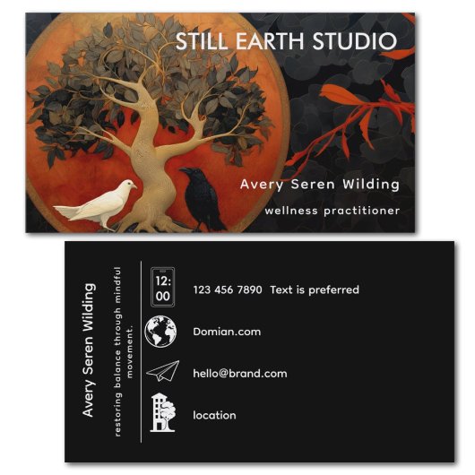 The Tree Between Worlds | Tree of Life Red/Blk 名刺