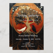 The Tree Between Worlds | Tree of Life Red/Blk 招待状 (正面/裏面)