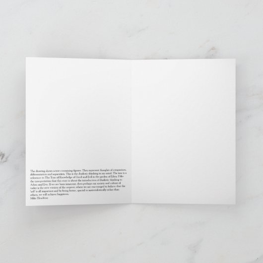 The tree of dualistic thinking カード (内部)