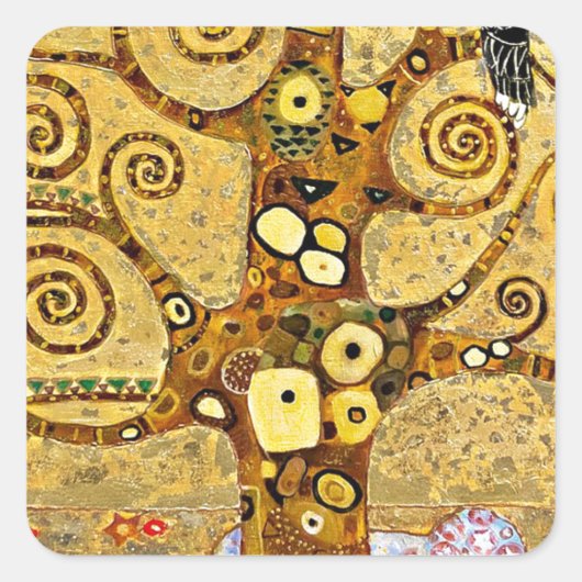 “ The Tree of Life ” , Gustav Klimt スクエアシール (正面)
