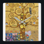 “ The Tree of Life ” , Gustav Klimt スクエア壁時計<br><div class="desc">私はKlimtが好きな人のためにこの製品を作りました。</div>