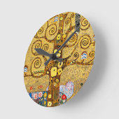“ The Tree of Life ” , Gustav Klimt ラウンド壁時計 (傾斜)