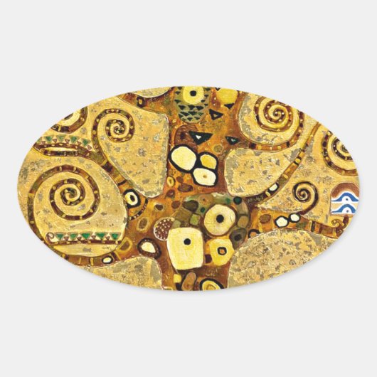 “ The Tree of Life ” , Gustav Klimt 楕円形シール (正面)