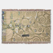 The Tree of Life, Gustav Klimt OIl Painting  スローブランケット (正面)