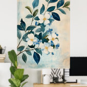 The tree with golden leaves is a popular wall  ポスター (ホームオフィス)