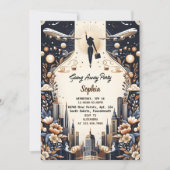 The Trip Travel Farewell Goodbye Going Away Party 招待状 (正面)