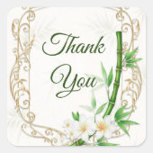 The Tropical Imperial Bamboo Garden Wedding  スクエアシール (正面)