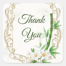 The Tropical Imperial Bamboo Garden Wedding  スクエアシール