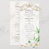 The Tropical Imperial Bamboo Garden Wedding  メニュー (正面/裏面)