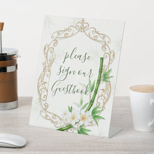 The Tropical Imperial Bamboo Garden Wedding  台座サイン (インサイチュ)