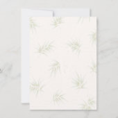 The Tropical Imperial Bamboo Garden Wedding  招待状 (裏面)