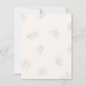 The Tropical Imperial Bamboo Garden Wedding  招待状 (裏面)