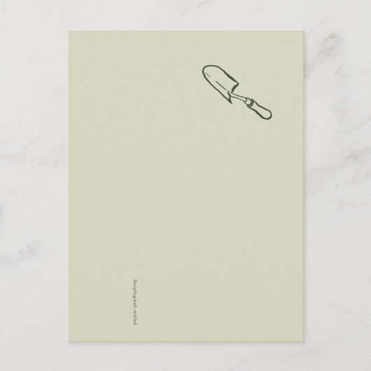 The Trowel -Botanists Pause- Minimalist シーズンポストカード (正面)