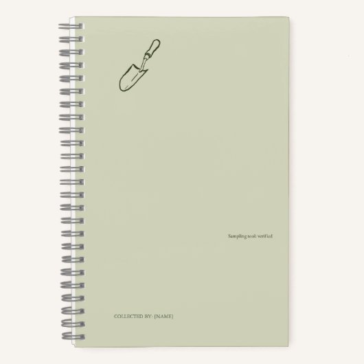 The Trowel -Botanists Pause- Minimalist ノートブック (正面)