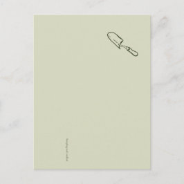 The Trowel -Botanists Pause- Minimalist ポストカード