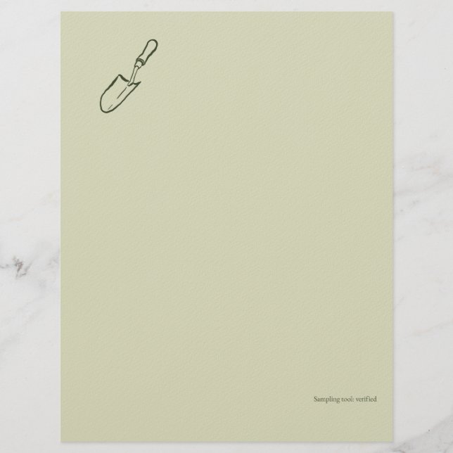 The Trowel -Botanists Pause- Minimalist レターヘッド (正面)