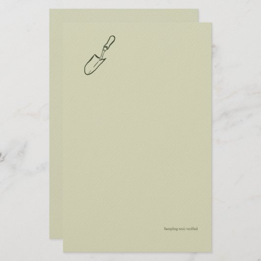 The Trowel -Botanists Pause- Minimalist 便箋 (正面/裏面)