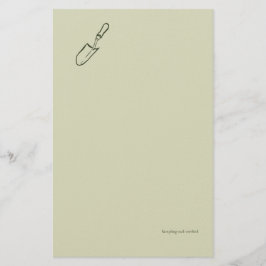 The Trowel -Botanists Pause- Minimalist 便箋