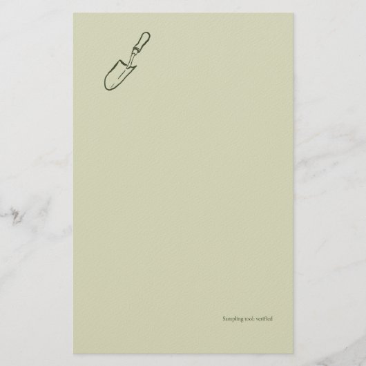 The Trowel -Botanists Pause- Minimalist 便箋 (正面)