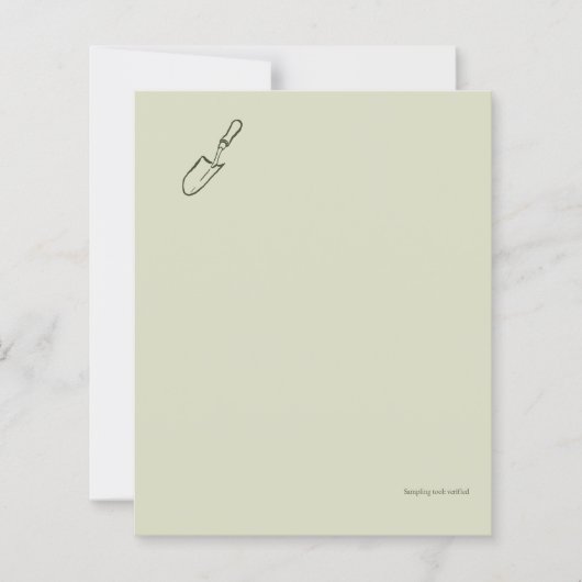 The Trowel -Botanists Pause- Minimalist Stationary (正面)