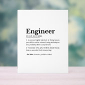 The True Meaning of an Engineer アクリルサイン (ニュートラル)