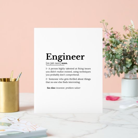 The True Meaning of an Engineer アクリルサイン (ウェディング)