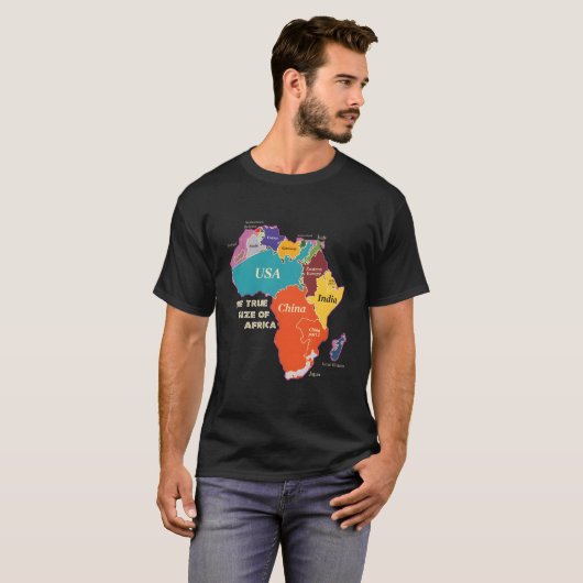 The True Size Of Africa Tシャツ (正面フル)