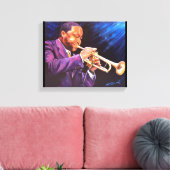 The Trumpet Player 11" x 14" Canvas Galleryプリント キャンバスプリント (インサイチュ (リビング))
