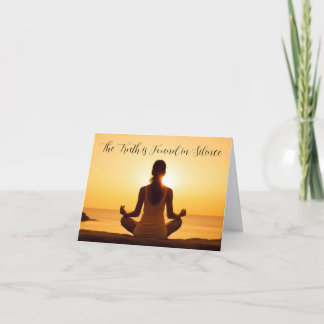 The Truth is Found in Silence Blank サンキューカード