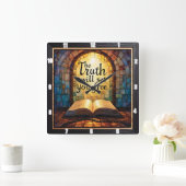 The Truth will set you free スクエア壁時計 (ホーム)