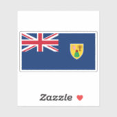 The Turks and Caicos Islands flag,British Overseas シール (シート)