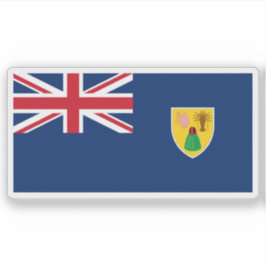 The Turks and Caicos Islands flag,British Overseas シール
