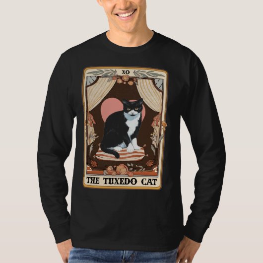 The Tuxedo Cat Tarot Card Tuxedo Cat Tuxedo Mom Ca Tシャツ (正面)