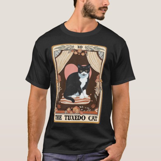 The Tuxedo Cat Tarot Card Tuxedo Cat Tuxedo Mom Ca Tシャツ (正面)