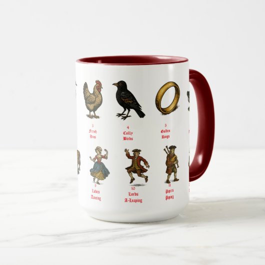 The Twelve Days Of Christmas マグカップ (正面右)