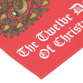 The Twelve Days Of Christmas ロングテーブルランナー (コーナー)