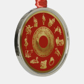 The Twelve Days of Christmas Red メタルオーナメント (右)