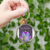 The Twilight Garden (Periwinkle & Indigo) キーホルダー (手)