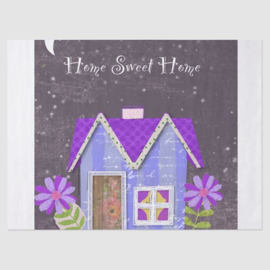 The Twilight Garden (Periwinkle & Indigo) 薄葉紙 (正面)