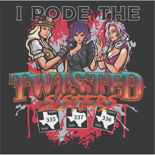 The Twisted Sisters Texas USA 03 Sticker シール (正面)